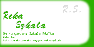 reka szkala business card